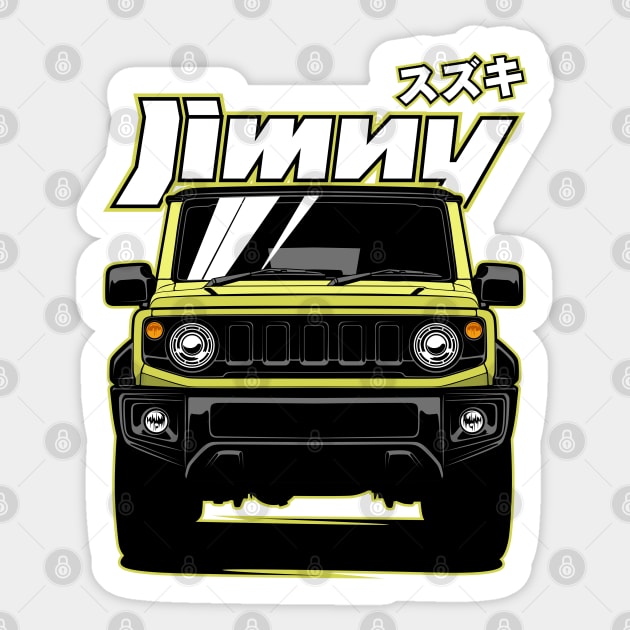 Jimny Sierra JB64/JB74 Kinetic Yellow Sticker by idrdesign